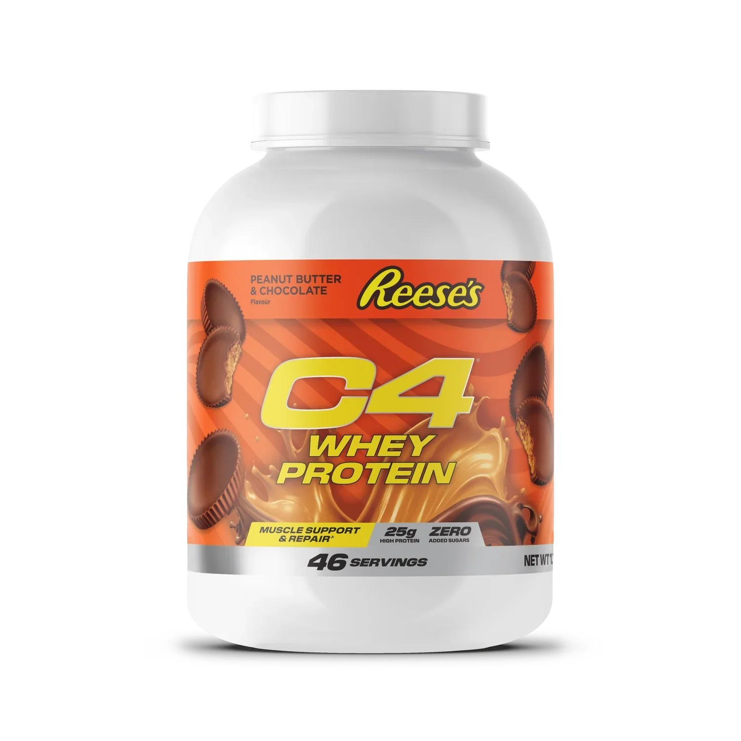 Cellucor C4 Whey with Reese’s Peanut Butter Cup flavor, 46 servings, 25g protein