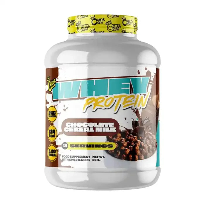 Chaos Crew Whey Protein 2kg - 1.8kg / Chocolate Cereal Milk - Whey Protein Powder