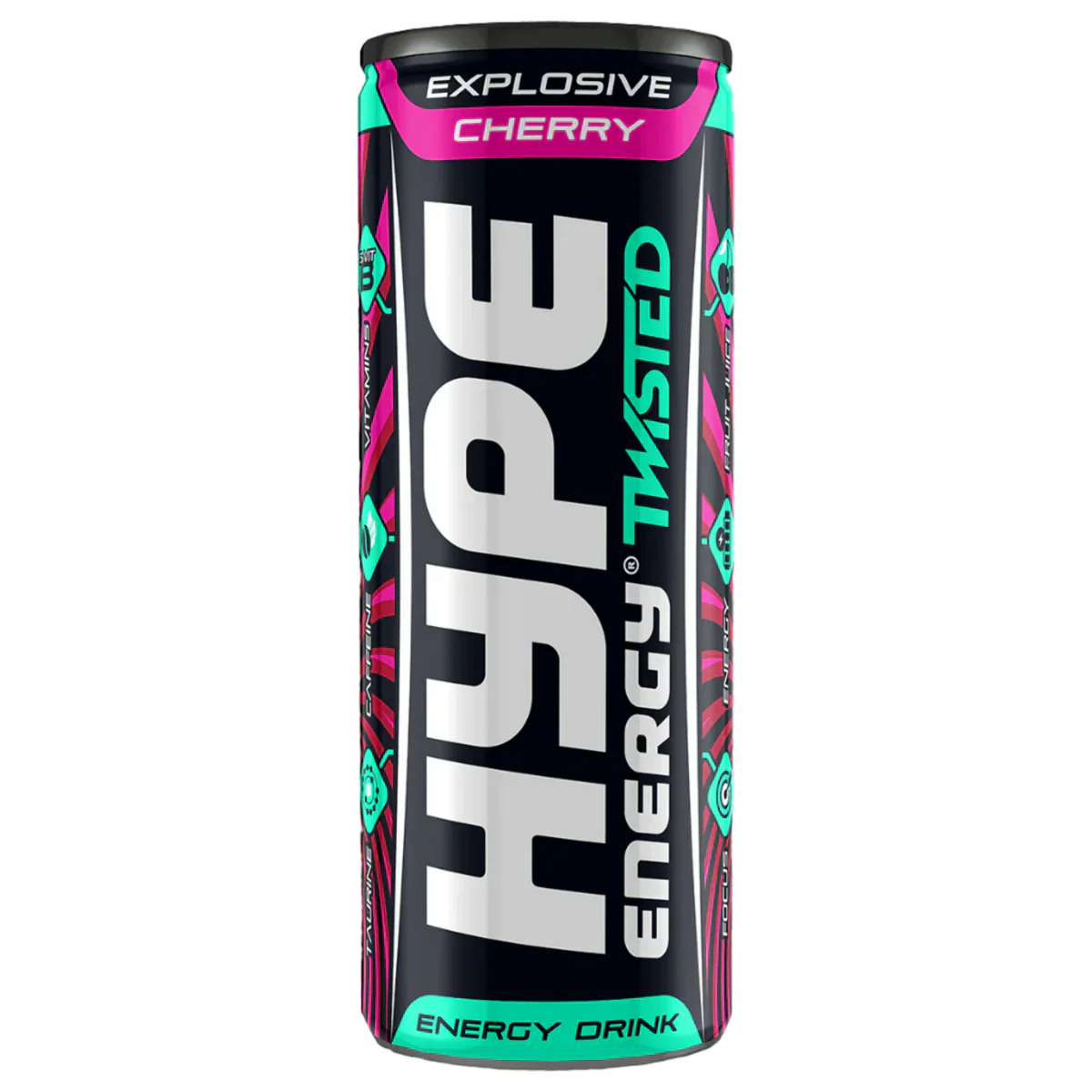 HYPE Twisted - 24x250ml / Cherry - Energy Ready-To-Drinks