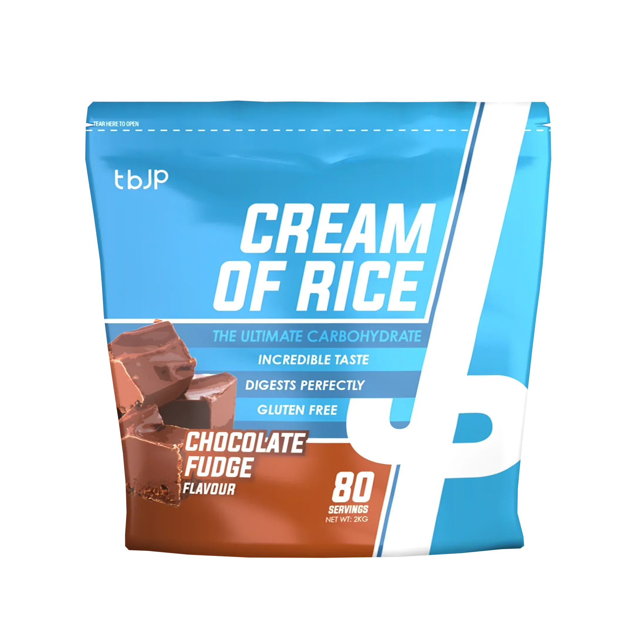 Trained By JP Cream Of Rice - 2kg / Chocolate Fudge - Cream of Rice Powder