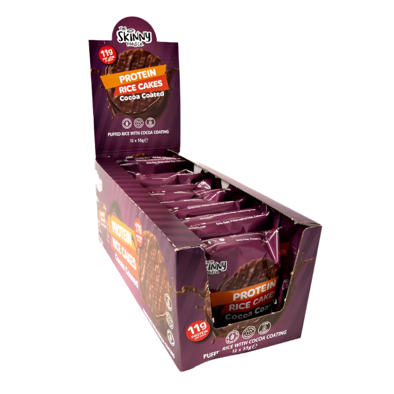 The Skinny Food Co Skinny Rice Cake With High Protein Yoghurt 12x55g - 12 x 55g / White Chocolate - Protein Rice Cake