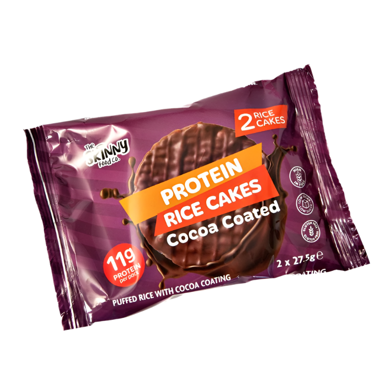 The Skinny Food Co Skinny Rice Cake With High Protein Yoghurt 12x55g - 12 x 55g / White Chocolate - Protein Rice Cake