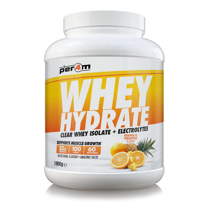 Per4m Clear Whey Hydrate | Light Refreshing Protein with Electrolytes - 1.8kg / Orange and Pineapple - Clear Whey