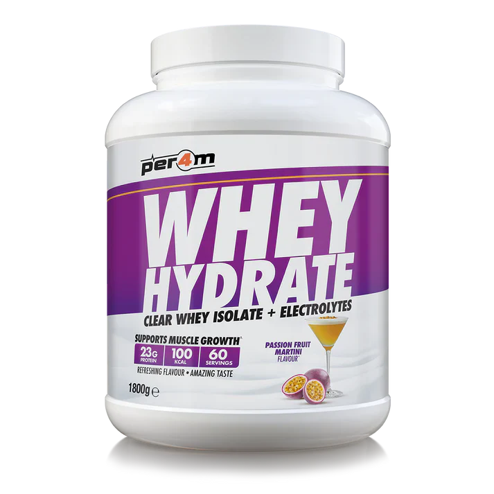 Per4m Clear Whey Hydrate | Light Refreshing Protein with Electrolytes - 1.8kg / Passionfruit Martini - Clear Whey
