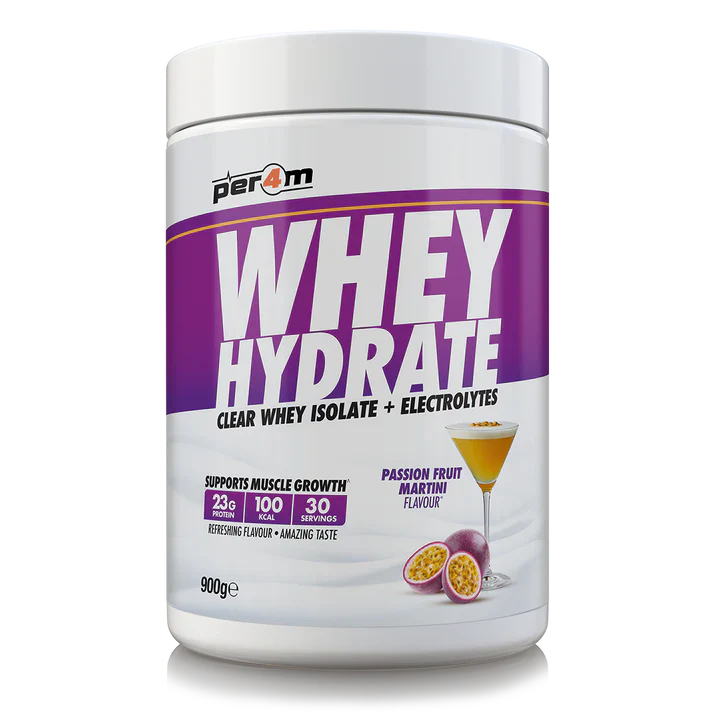 Per4m Clear Whey Hydrate | Light Refreshing Protein with Electrolytes - 900g / Passionfruit Martini - Clear Whey