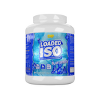 CNP Loaded ISO protein powder container with blue label on a white background