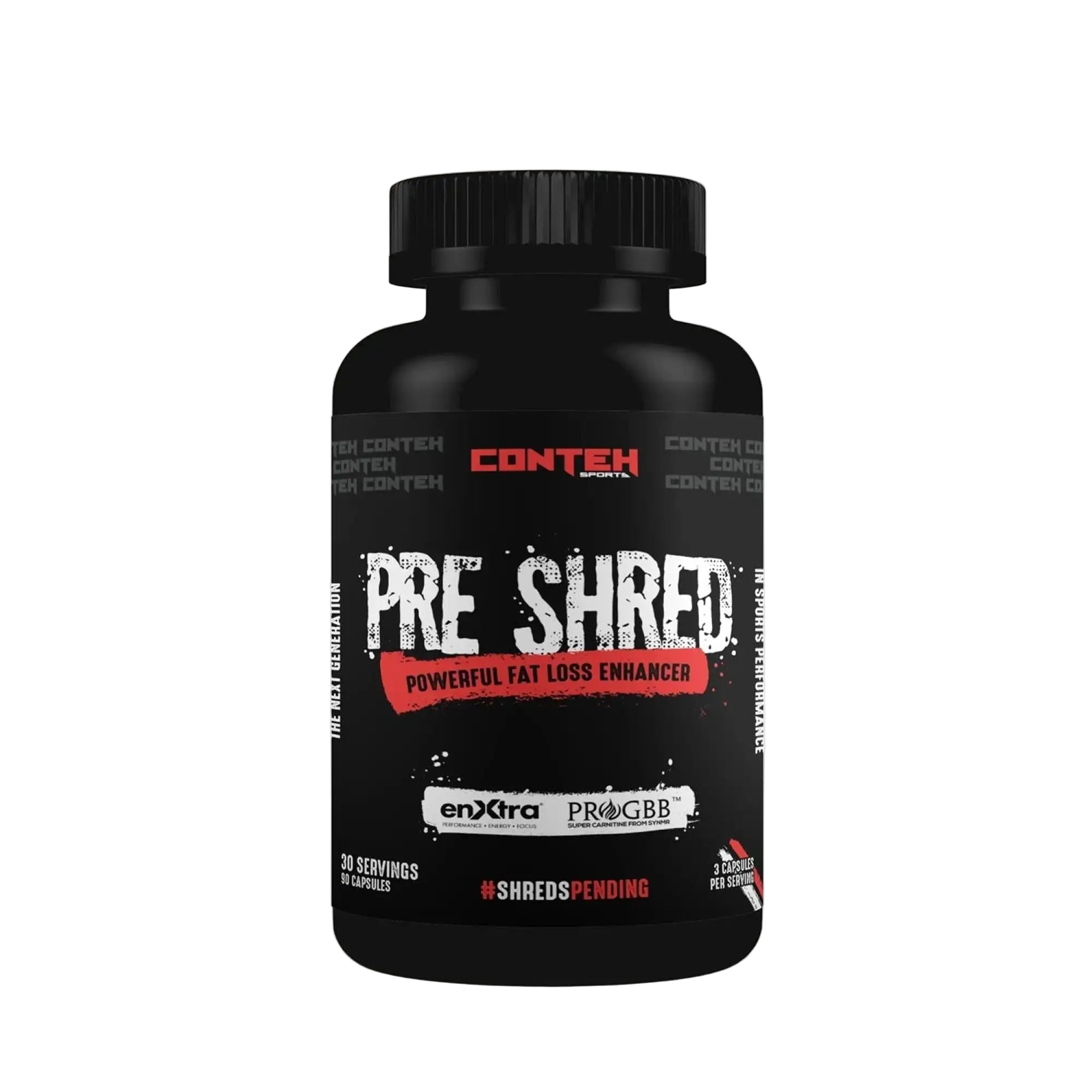 Conteh Sports Pre Shred Capsules 90 Caps Weight Loss Support Capsules