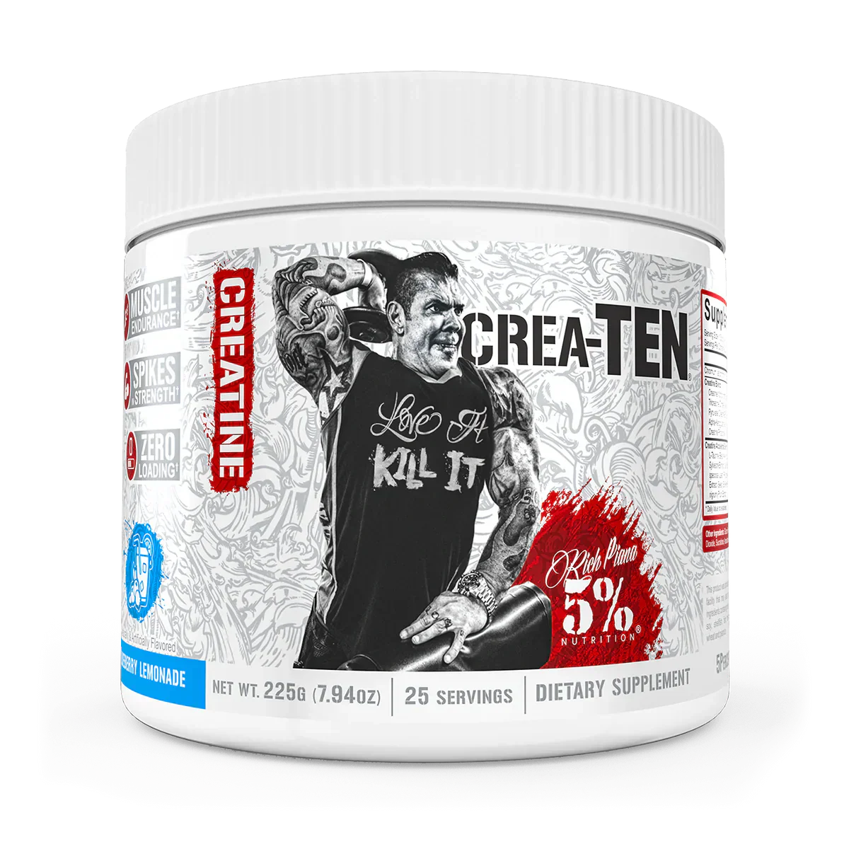 Rich Piana 5% Nutrition CREA-TEN Legendary Series - Creatine Powder