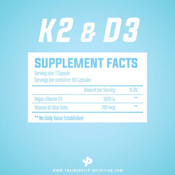 Trained By JP D3 & K2 - MyGymSupplements