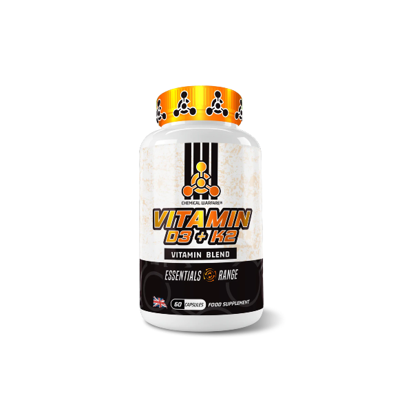 Chemical Warfare Vitamin D3 & K2 - 60 Caps - Vitamin D3 & K2 Capsules
