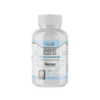 Dietary supplement bottle Trained By JP Digest Pharma Pro with 60 servings for nutrient absorption