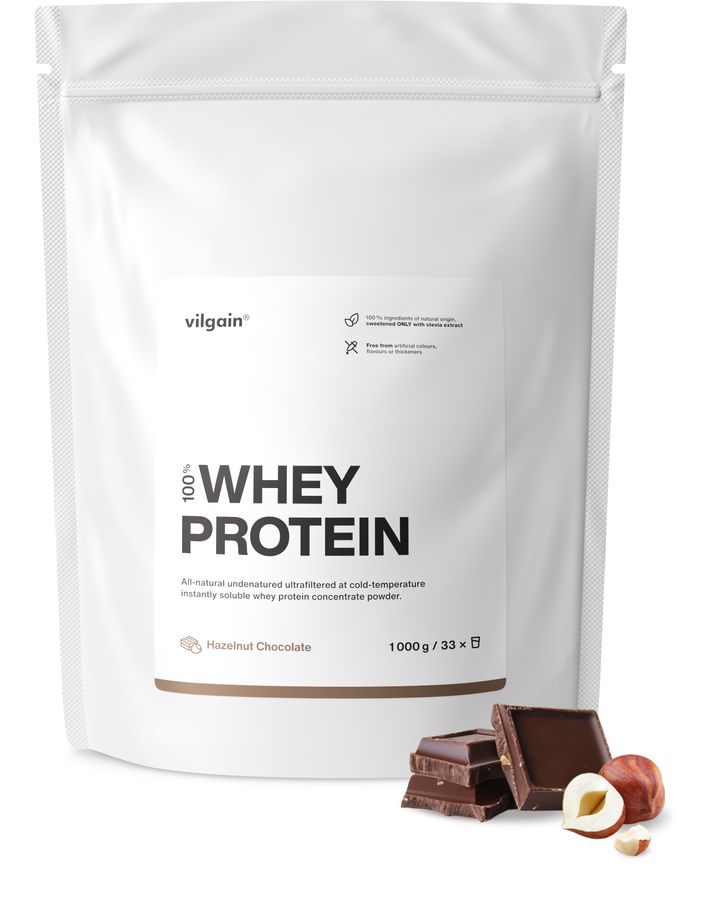 Vilgain Whey Protein - 1000g / Chocolate With Hazelnuts - Whey Protein Powder
