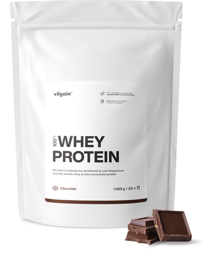 Vilgain Whey Protein - 1000g / Chocolate - Whey Protein Powder