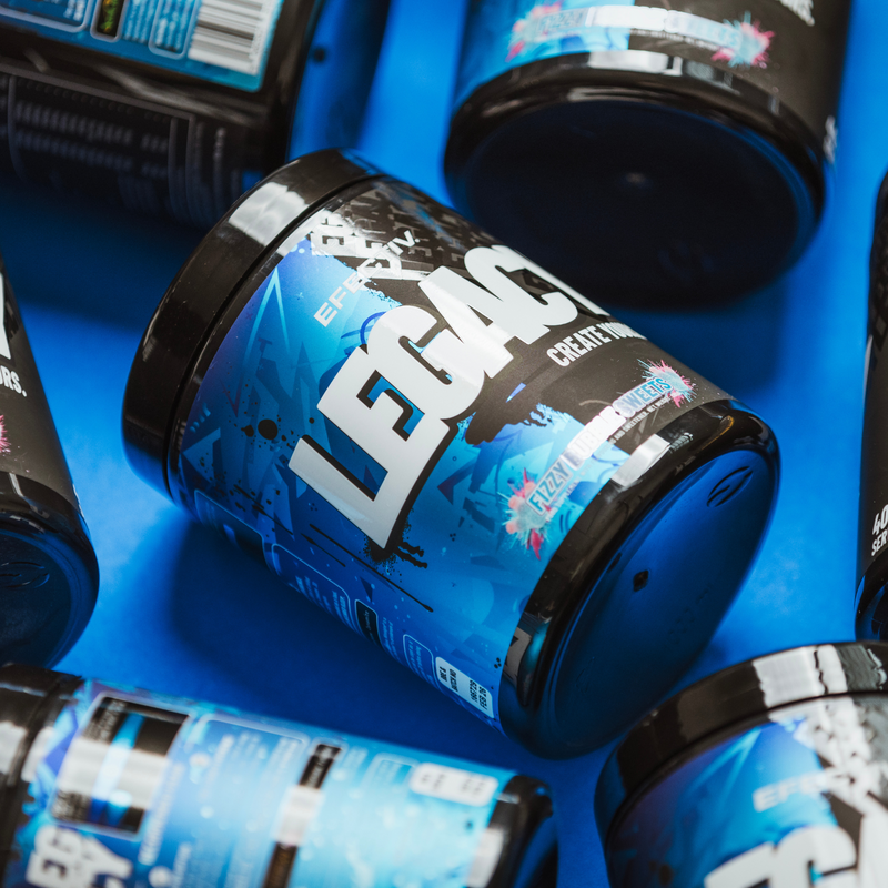 Efectiv Nutrition LEGACY Pre-Workout - 380g / Fizzy Bubble Sweets - Pre-Workout Powder
