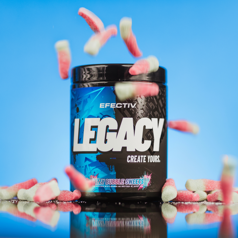 Efectiv Nutrition LEGACY Pre-Workout - 380g / Fizzy Bubble Sweets - Pre-Workout Powder