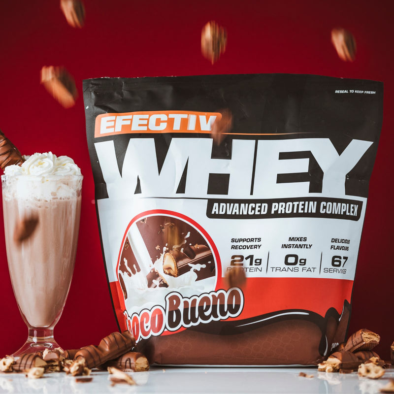 Efectiv Nutrition Whey Protein bag with highly bioavailable whey for lean muscle gains