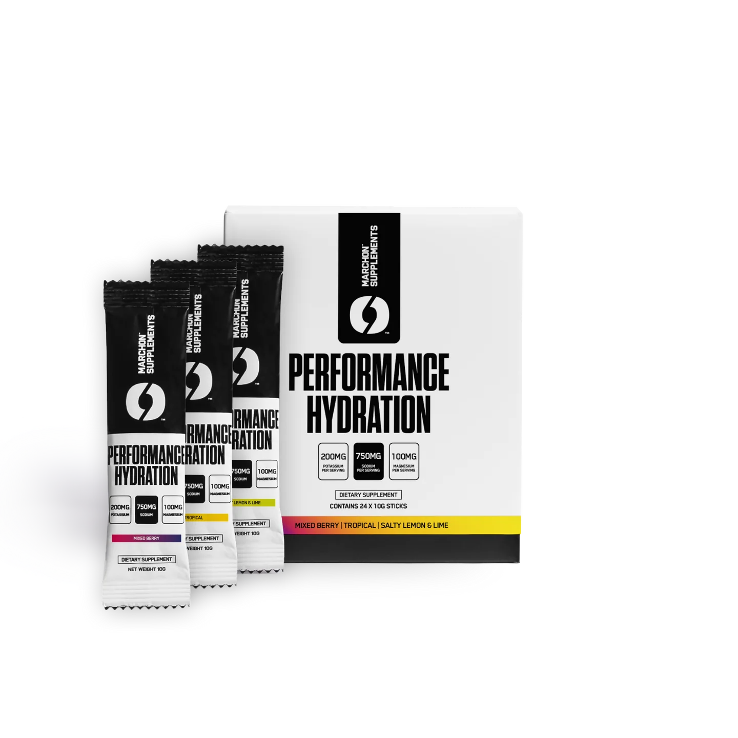Marchon Supplements Performance Hydration Electrolyte Powder Sachets 24x10g - MyGymSupplements
