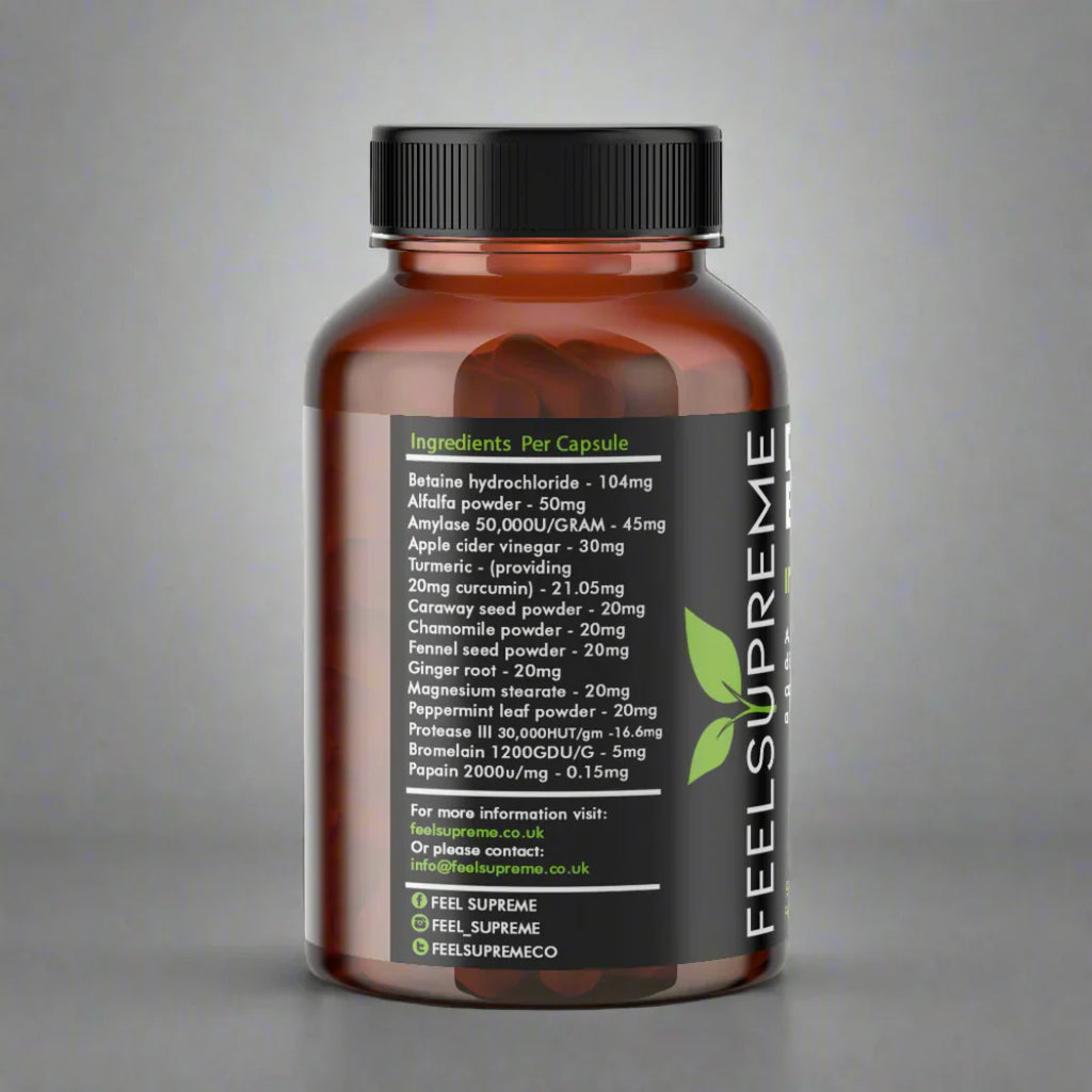 Feel Supreme Digestive Enzymes 90 Caps Health and Wellbeing