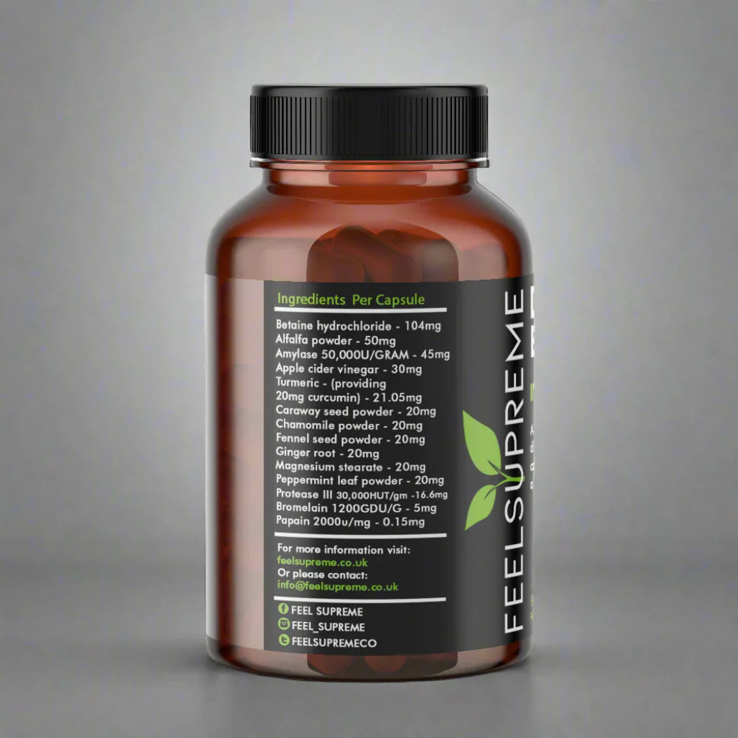 Feel Supreme Digestive Enzymes 90 Caps Health and Wellbeing