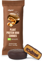 Vilgain Organic Plant Protein Mini Cookies 20x50g - 20x55g / Hazelnut Fudge - Plant Protein Cookies