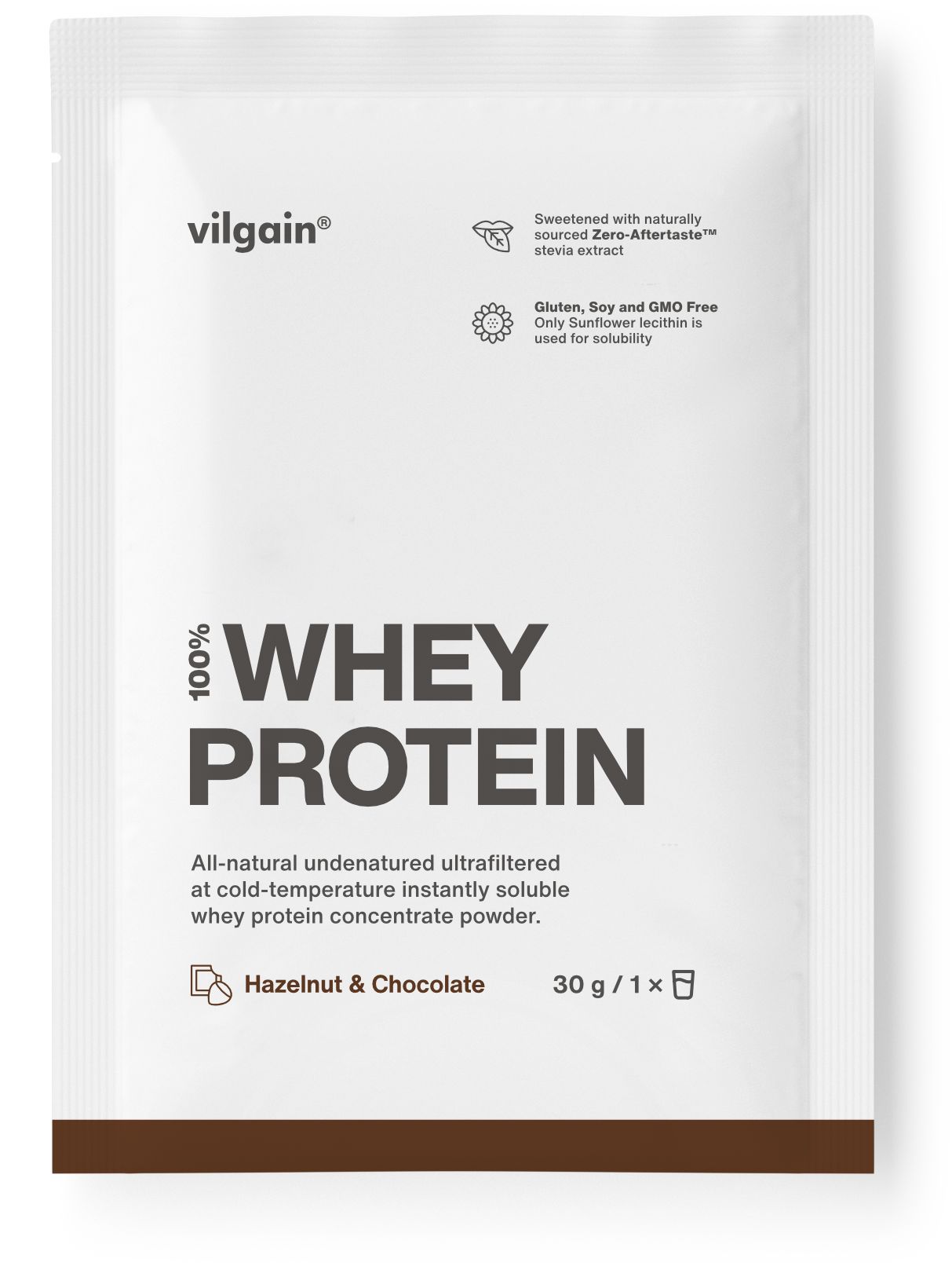 Vilgain Whey Protein - 30g / Chocolate With Hazelnuts - Whey Protein Powder