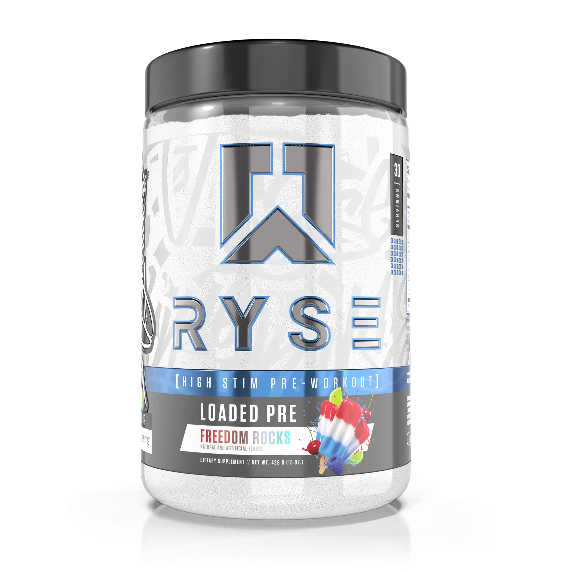 RYSE Loaded Pre-Workout - 420g / Freedom Rocks - Pre-Workout Powder