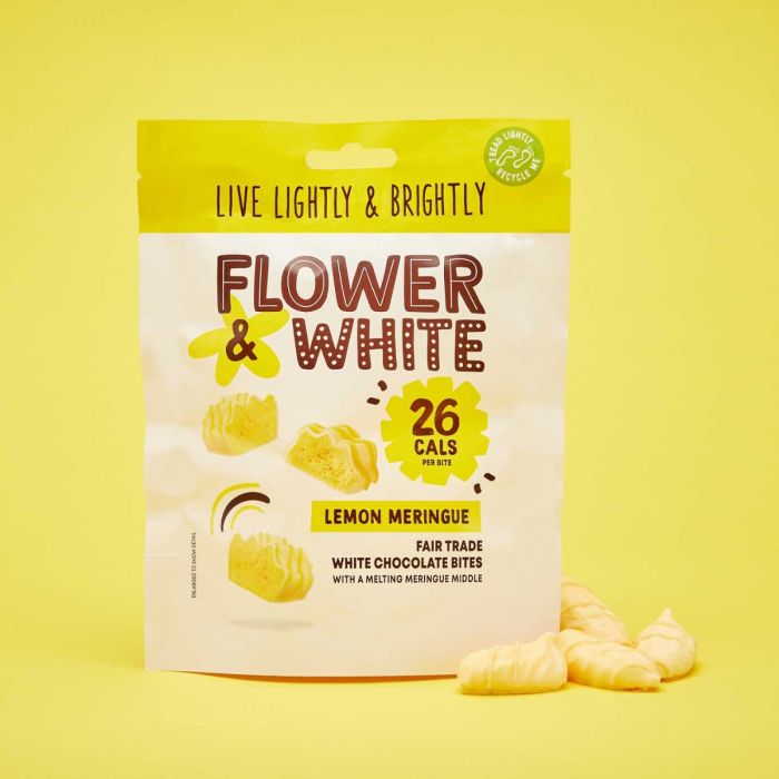 Flower & White Meringue Bites - Meringue Bar