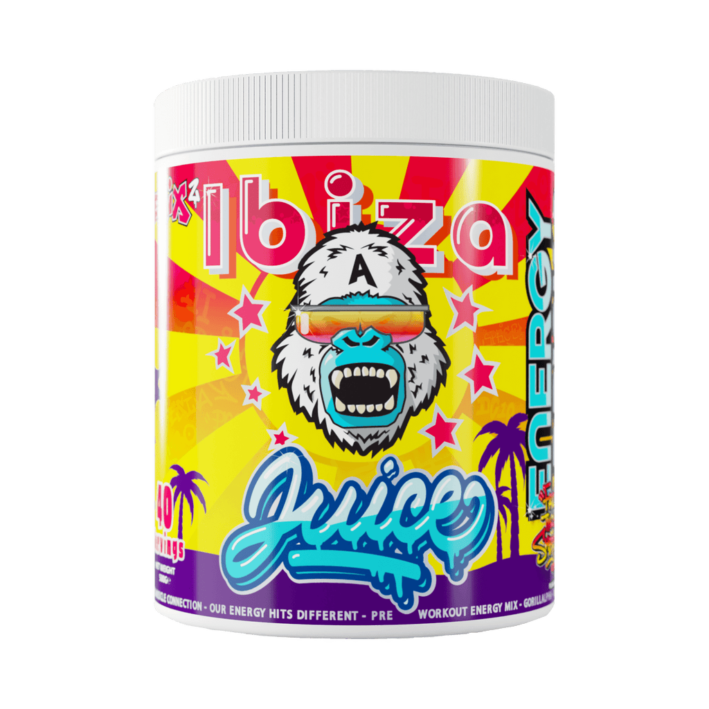 Gorillalpha Ibiza Juice featuring a cartoon gorilla in sunglasses for Ibiza Juice Remix