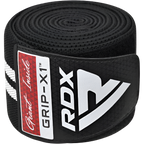 RDX Gym Knee Wraps Plus - White/Black - Knee Wraps