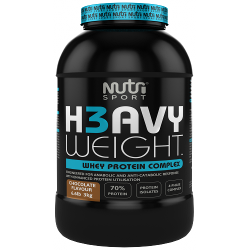 NutriSport H3avyweight Whey Protein Complex - 3kg / Chocolate - Whey Protein Powder