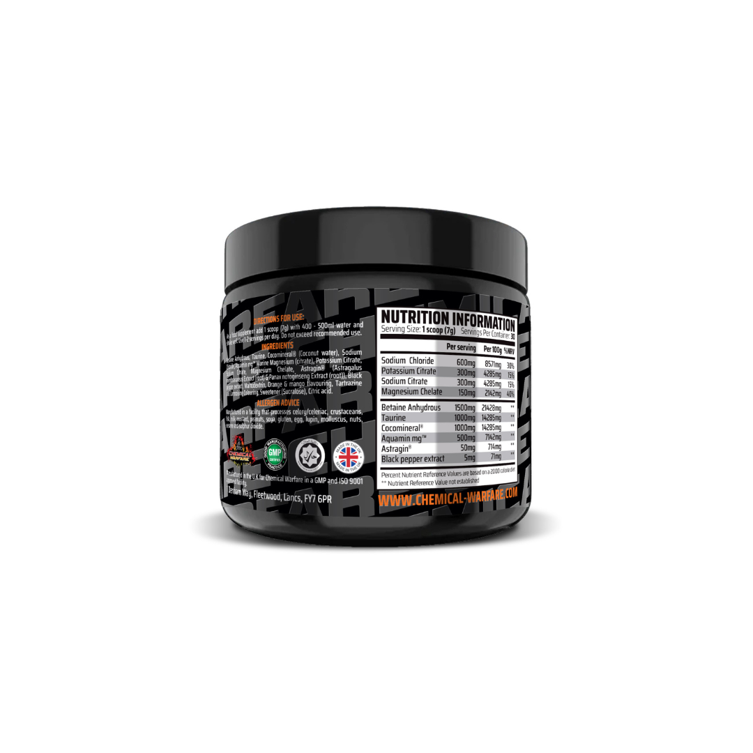 Chemical Warfare HYDRATE: Electrolyte Blend 1kg - MyGymSupplements