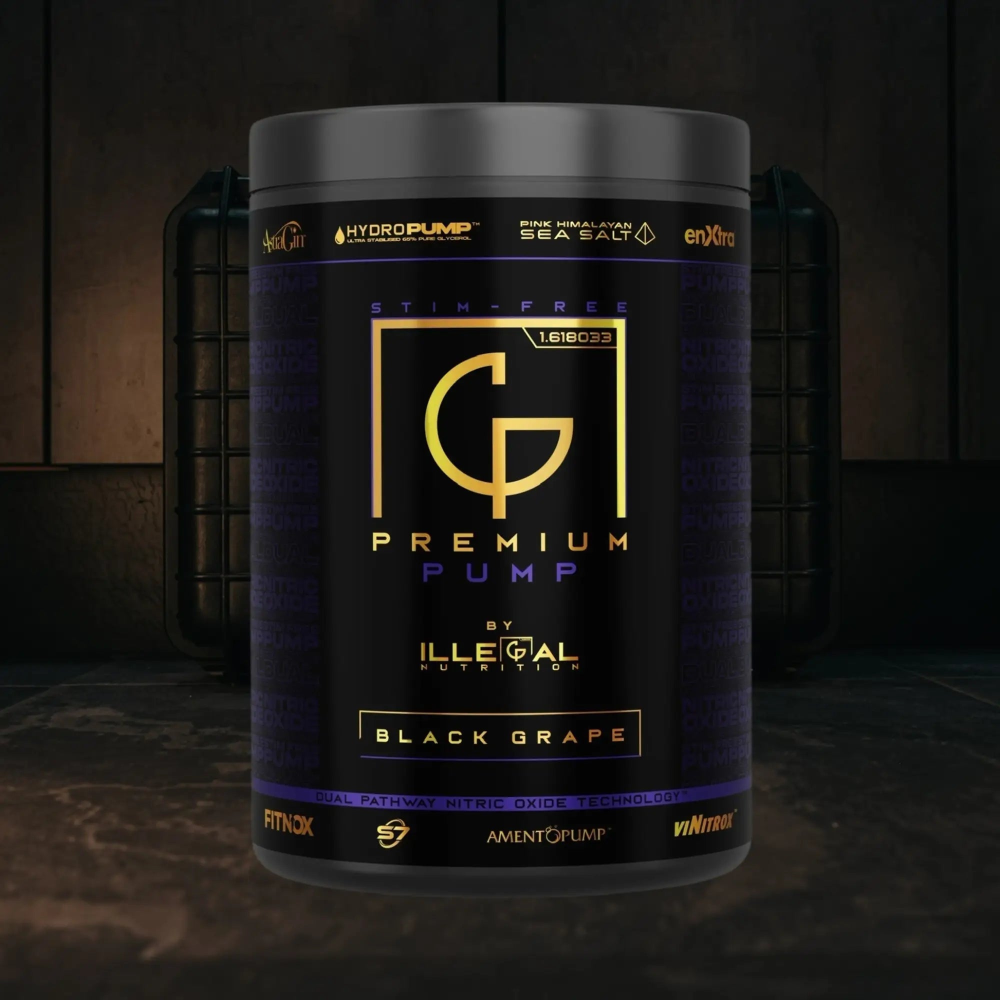 Illegal Nutrition Premium Pump V2 (Stim-Free) - 375g / Black Grape - Pre-Workout Powder