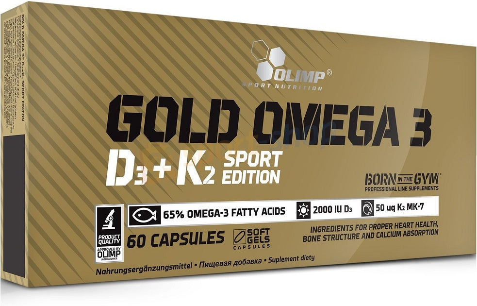 Olimp Sport Nutrition Gold Omega 3 D3 + K2 - 60 Caps - Omega Capsules