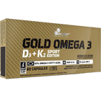 Olimp Sport Nutrition Gold Omega 3 D3 + K2 - 60 Caps - Omega Capsules