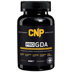 Black CNP PRO GDA bottle with ribbed cap supporting healthy glucose with banaba leaf and alpha lipoic acid