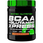 Container of Scitec Nutrition BCAA + Glutamine Xpress amino acids supplement powder