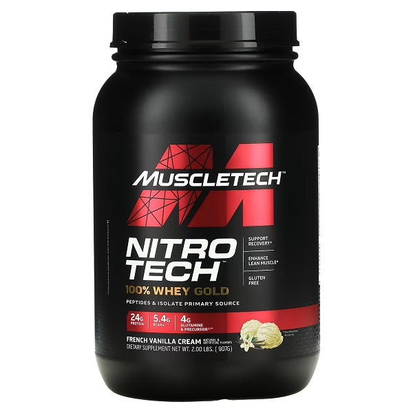 Muscletech Nitro Tech - 907g / Vanilla - Whey Protein Powder