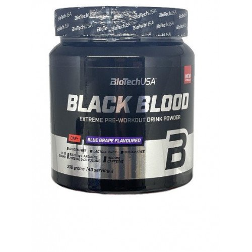 BioTech USA Black Blood CAF + - 300g / Blueberry - Beta-Alanine