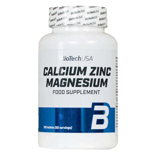 BioTech USA Calcium Zinc Magnesium - 100 Tablets