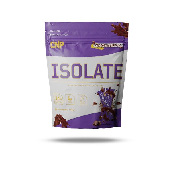 Purple and white CNP Isolate pouch with whey protein isolate and essential amino acids