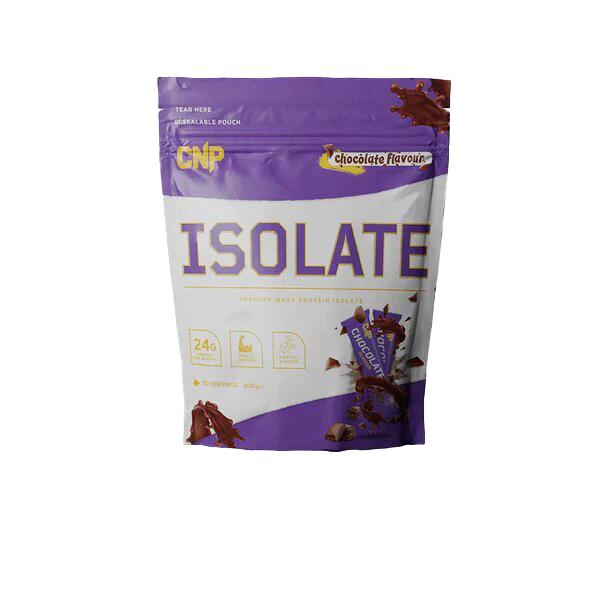 CNP Isolate chocolate-flavored whey protein isolate with essential amino acids pouch