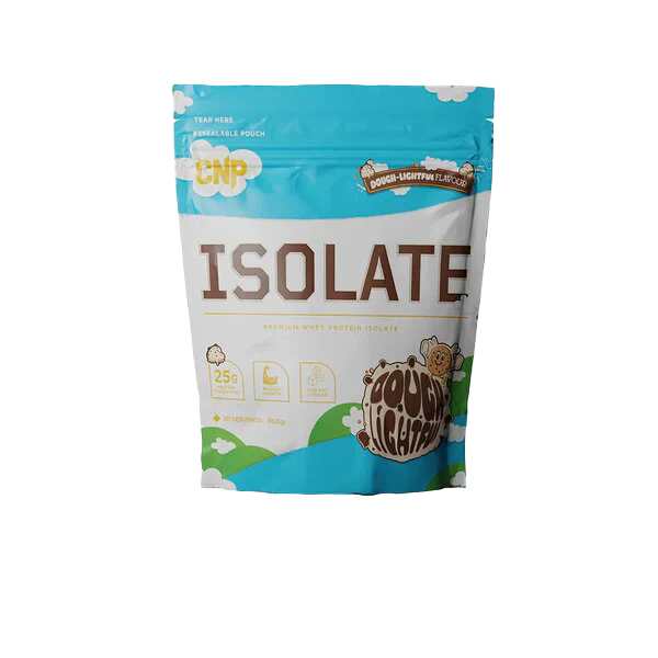 CNP Isolate pouch with chocolate-flavored whey protein isolate and essential amino acids