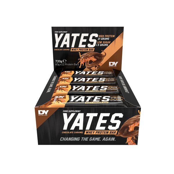 DY Nutrition Yates Protein Bar 12x60g - 6kg / White Choc Peanut - Protein Bars