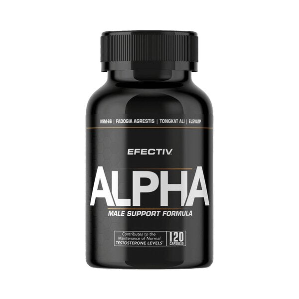 Efectiv Nutrition ALPHA Male Support - 120Caps - Testosterone Booster Capsules