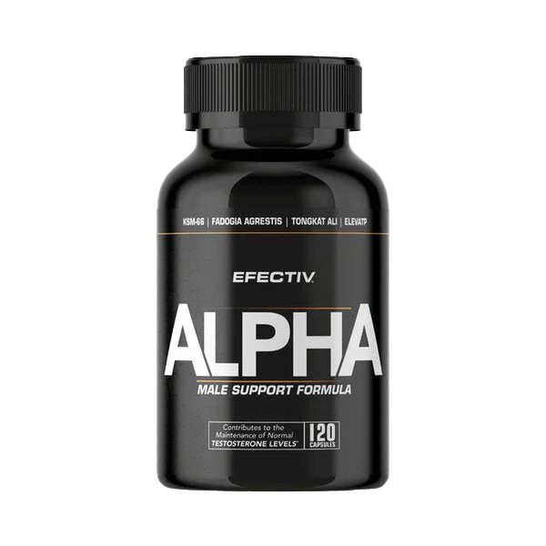 Efectiv Nutrition ALPHA Male Support - 120Caps - Testosterone Booster Capsules