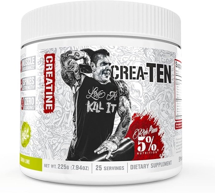 Rich Piana 5% Nutrition CREA-TEN Legendary Series - 225g / Lemon Lime - Creatine Powder