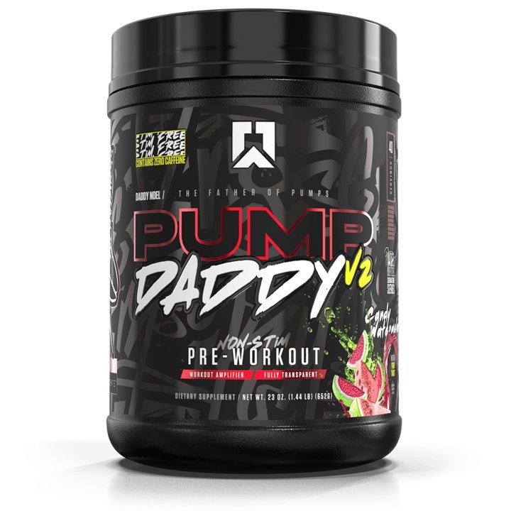 RYSE Pump Daddy V2 Non-Stim Pre-Workout - 650g / Candy Watermelon - Pre-Workout Powder