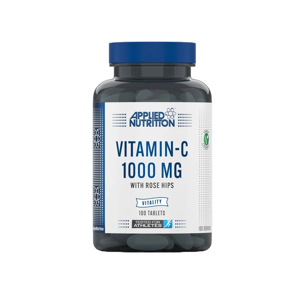 Applied Nutrition VITALITY - Vitamin C 1000MG & ROSE HIPS 100 Veg Caps - 100Veg Caps - Vitamin C