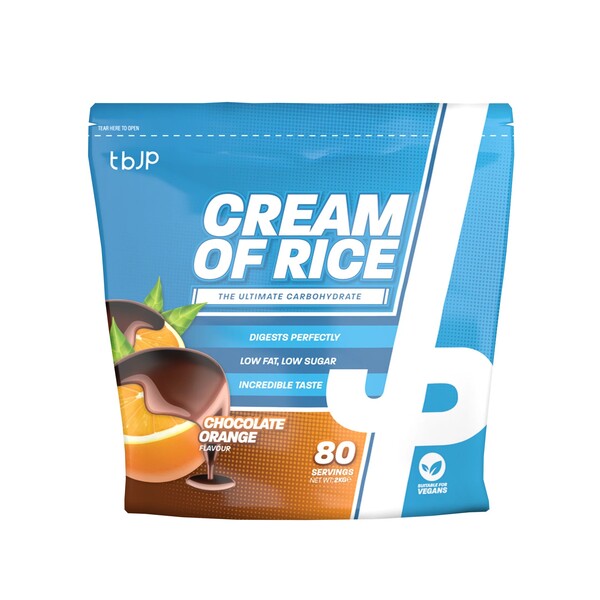 Trained By JP Cream Of Rice - 2kg / Choc Orange - Cream of Rice Powder