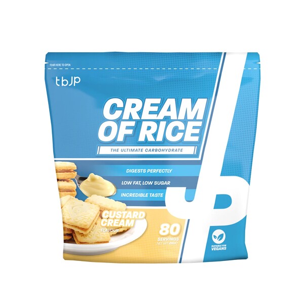 Trained By JP Cream Of Rice - 2kg / Custard Cream - Cream of Rice Powder